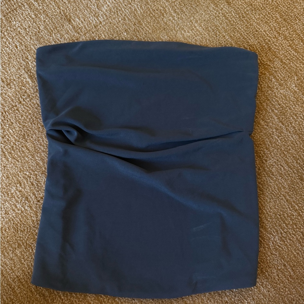Zara Navy Strapless Tube Top